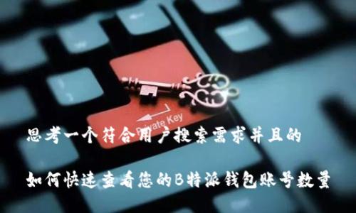 思考一个符合用户搜索需求并且的
如何快速查看您的B特派钱包账号数量
