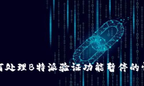 如何处理B特派验证功能暂停的情况