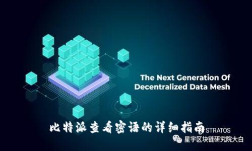 比特派查看密语的详细指南