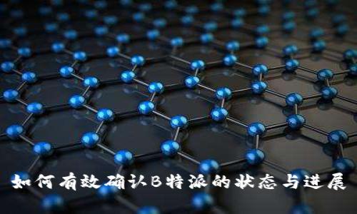 如何有效确认B特派的状态与进展