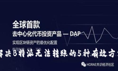 解决B特派无法转账的5种有效方法