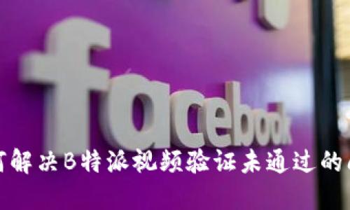 如何解决B特派视频验证未通过的问题